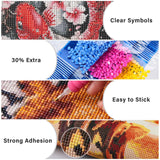 Lxmsja Koi Fish Diamond Art Kits for Adults, Flower DIY Full Drill Diamond Painting Kits for Beginners, 5D Gem Art Crafts for Adults, Home Wall Decor 12x16 inch Lxmsja