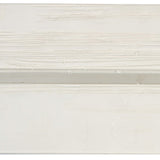 Shine Company Outdoor Wooden Backless Patio Garden Bench, 4 Ft, Eggshell White Shine Company