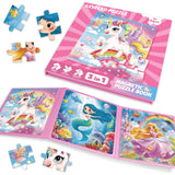 Magnetic Puzzles for Toddlers Ages 3-5, Unicorn Mermaid Princess Magnetic Puzzles for Kids Ages 4-6, Travel Jigsaw Puzzles Toys for Car Airplane Road Trip Activities Game, Girls Birthday Gifts Sticeard