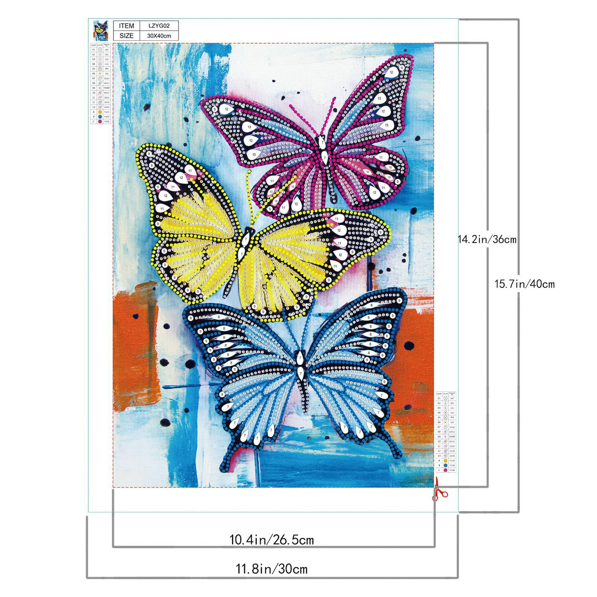 Sunovate Butterfly Diamond Art Kits for Adults Beginners, Relaxing DIY Gem Art and Crafts for Adults Home Wall Decor Gift, 5D Special Shaped Partial Drill Glow in The Dark Diamond Painting Sunovate