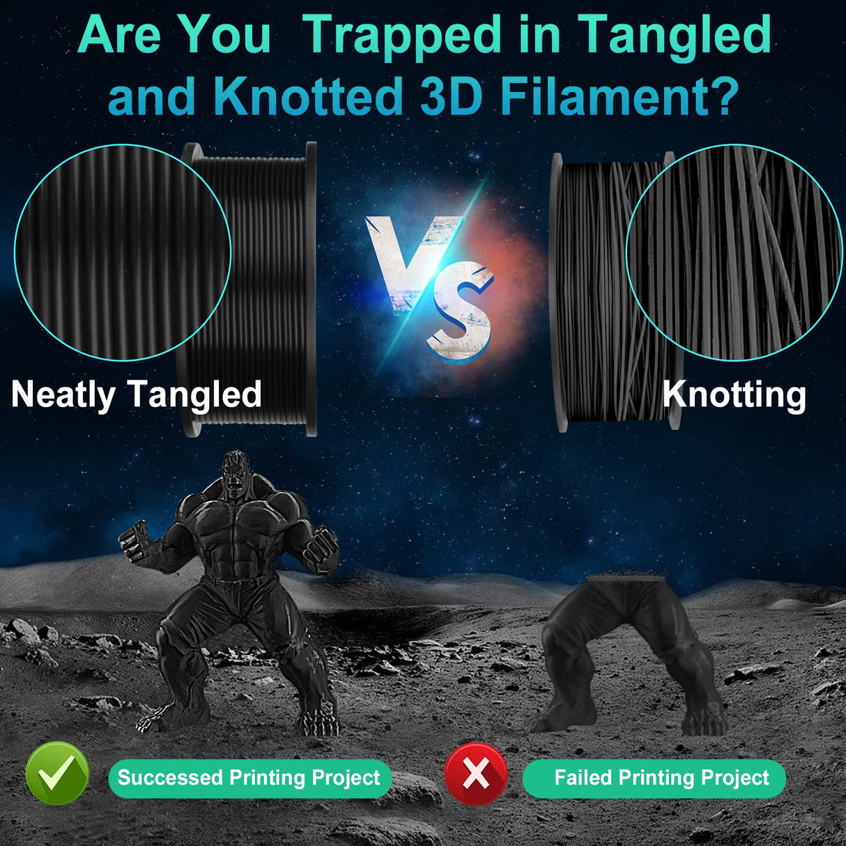 PLA 3D Printer Filament Bundle, 1.75mm 3D Printer Filament, Acurracy +/- 0.02mm, 250gX5 Spools, 1.25 Kg in Total, 5 Colors 3D Printer Filament Pack, No Clogging&Bubble, Fit for 3D Pen and FDM Printer LIZIHAO