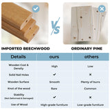 AVDAR Indoor Jungle Gym, 8-in-1 Beechwood Toddler Climber Playset, Wooden Montessori Indoor Playground for Kids, Easy Assembly, Safe & Sustainable AVDAR