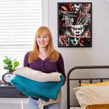 NEGEKFKX 4 Pack Halloween Diamond Art Kits for Adults Beginners,Horror Diamond Painting Kits for Adults,5D Full Drill DIY Diamond Dot Gem Art Kit Wall Home Decor Arts Craft 12x16 inch NEGEKFKX