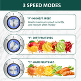 1300W KOIOS Centrifugal Juicer Machines, Juice Extractor with Extra Large 3inch Feed Chute, Full Copper Motor, Titanium-Plated Filter, High Juice Yield, 3 Speeds Mode,Easy to Clean with Brush,BPA-Free KOIOS