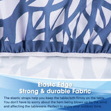 Asxhif Outdoor Picnic Fitted Tablecloth with a Hole and Zipper,Waterproof Patio Table Covers,Elastic Camping Zippered Tablecloth for Picnic, Camping, Dinner,Fit 36"-44"(Round Flower) Asxhif