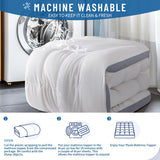 LIANLAM Queen Mattress Topper - Extra Firm Support Pillow Top,attress Pad Cover, Gel-Infused Memory Foam for Pressure Relief with 6"-18" Deep Pocket(60"x80") LIANLAM