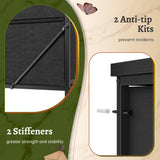 EnHomee 15 Drawer Dresser for Bedroom with Hutch 51" H Tall Dressers with Charging Station & LED Lights Sturdy Fabric Bedroom Dresser,Steel Frame, Wood Top, Rustic Brown, 51.2" H x 39.3" W x 11.8" D EnHomee