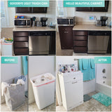 Northwood Calliger Tilt Out Trash Bin Cabinet or Laundry Hamper Solid Workmanship and New 2022 Design Cuts Assembly Time in Half! Hide Ugly Trash, add Countertop Space, Keep Pets Out! Northwood Calliger