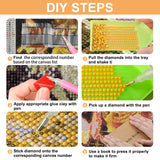 SENQAO Autumn Chair Diamond Art Kits for Adults, Fall Pumpkin DIY 5D Diamond Painting Kits Full Drill Diamond Dots Paintings with Diamonds Gem Art and Crafts Home Decor 12x16inch SENQAO