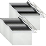 30 Pieces Sublimation Coin Purse Canvas Makeup Bag Blank Cosmetic Pouch with Zipper DIY Craft Bag Canvas Pencil Pouch Travel Cosmetic Bag Cosmetic Organizer Bag Toiletry Pouch for Travel, Black, Frienda