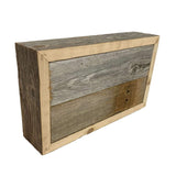 BarnwoodUSA Reclaimed Wood Bathroom Décor Box | Rustic | Toilet Paper Holder | Decorative Storage Box | Succulent Planter | Rustic | Kitchen | Table | Natural Weathered Gray | 15 1/2-inch Wide BarnwoodUSA LLC