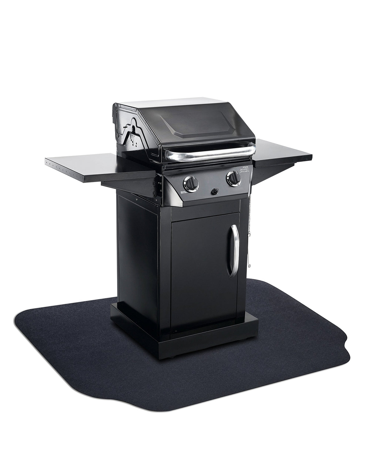 GRILLTEX 9M-110-30C-4L Protective Spills and Splatters Deck and Patio Mat, 30" x 48", Black GRILLTEX