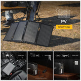 BougeRV 240Wh Portable Power Station, Solar Generator with AC outlet, JuiceGo LiFePO4 Generators for Emergency Power Supply, Camping, Travel, Home Backup, and RV BougeRV