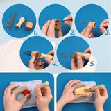 Needle Felting Kit, Needle Felting Starter Kit with Exquisite Green Storage Bag, Wool Roving 18 Colors Set, Needle Wool Felting Tools Kit, Wool Felt Tools for Felted Animal Needle Felting Supplies IMZAY