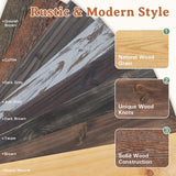 Fireplace Mantel, 60 Inches Hollow Wood Mantel with Invisible Heavy Duty Wood Bracket, Faux Fireplace Mantel for Over Fireplace, Rustic Floating Shelves for Wall, Brown Weyderk