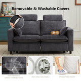 GUEAPY Cloud Couch Power Reclining Sofa Loveseat-Oversized Reclining Sectional Couches, Modern Power Recliner Sofa/Couches for Living Room, Comfortable Recliner Couches with Soft Upholstery Pillows GUEAPY