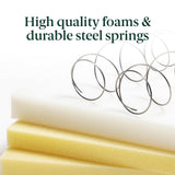 ZINUS 10 Inch Spring Sensation Hybrid Mattress [New Version], Queen, Fiberglass Free, Medium Firmness, Durable Support, Certified Safe Foams & Fabric, Mattress in A Box ZINUS