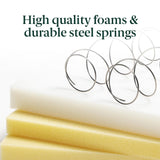 ZINUS 8 Inch Spring Sensation Hybrid Mattress [New Version], Full, Fiberglass Free, Medium Firmness, Durable Support, Certified Safe Foams & Fabric, Mattress in A Box ZINUS
