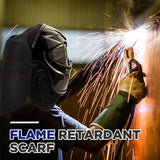 Jecery 2 Pcs Welding Helmet Cover and Helmet Bib Set, Welding Accessories with Press Fit Seal for Neck Protection, Fits Most(Black) Jecery