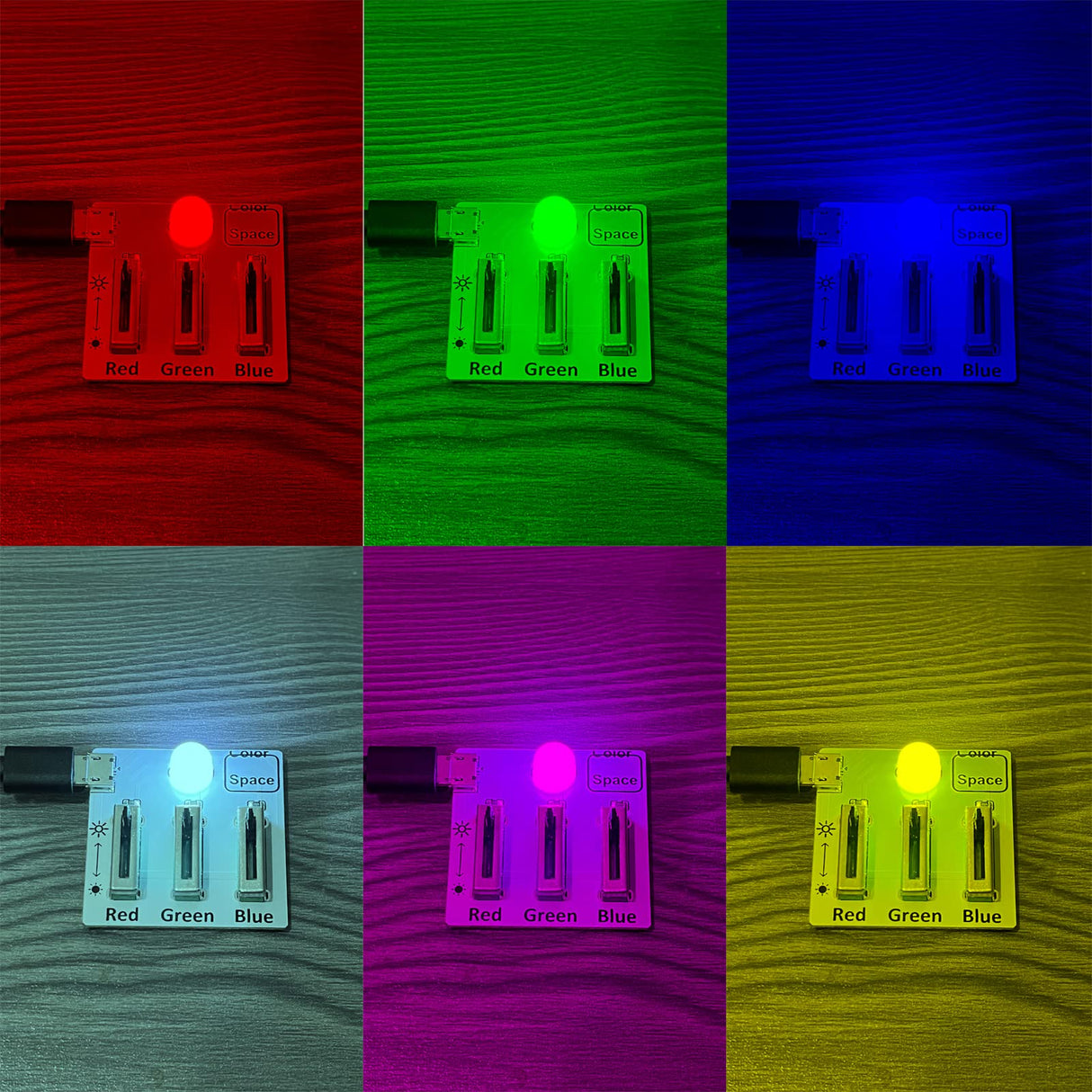 DIY Soldering Practice Kit RGB Practice Learning Electronics Training Board tingbowie