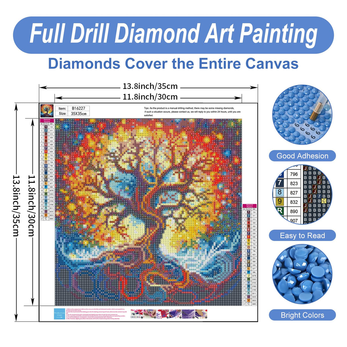 Camocin Diamond Art Kits for Adults Tree of Life, 5D Tree of Life Diamond Painting Kits for Adults Beginners, DIY Trees Full Round Dots Drill Gem Art Kit for Gift Home Wall Decor 14 x 14 Inch Camocin