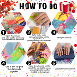 Sakura City Diamond Painting Kits for Adults, 5D Diamond Art Painting by Numbers Kits, DIY Flowers Diamond Dots Art Kits, Full Round Drill Diamond Art Kits for Adults for Home Wall Decor, 12x16 inch GUMITOON