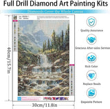 EIBEILI Diamond Painting Kits for Adults, 4 Pack Landscape Diamond Art Kits for Beginners DIY 5D Full Drill Forest Sunset Scenery Diamond Dots Gem Art and Crafts for Home Wall Decor 12x16 Inch EIBEILI