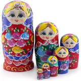 Starxing Russian Nesting Dolls Wood Matryoshka Stacking Set of 7 Handmade Toys for Children Kids Adults Easter Mother's Day Birthday Christmas Halloween Home Room Decoration Gift Starxing