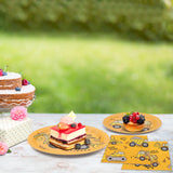 DYLIVeS 60 Pcs Construction Birthday Party Plates and Napkins Kit, Construction Theme Tableware Set Dump Truck Party Table Decorations Supplies, Disposable 9'' and 7'' Paper Plates, Napkins, Serves 20 DYLIVeS
