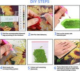 GemZono Diamond Painting Kits for Adults DIY 5D Diamond Art Paint with Round Diamonds Full Drill Sunrise Art Painting Kit for Home Wall Decor Gifts(12x16inch/30×40cm) GemZono