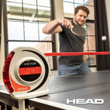 HEAD Easy Setup Ping Pong Table with Electronic Scorer - Junior Folding Table Tennis Table for Easy Storage - Game Room Table Includes 2 Paddles and Balls HEAD