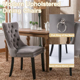 9-Piece Dining Table Set with 8 Upholstered Chairs, Rectangular Extendable Table Set for 8, Wood Dining Room Set for Kitchen Home, 78.74in (62.99in) Long Expandable Kitchen Table with 8 Chairs Henf