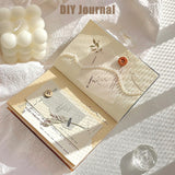 Aromoty 30 sheets A5 Large Textured Scrapbook Paper&Mesh Fabric set - Handmade Craft Mulberry Special Paper Mix for Scrapbooking Junk Journaling Supplies Card DIY Materials Collage, 5.8x8.2 Inches Aromoty