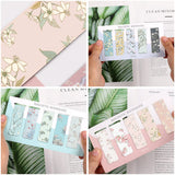 15 Pieces Bookmarks, Magnetic Bookmarks for Women, Page Markers for Students Teachers Reading (Floral Style) Joyberg