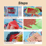 Stalente Diamond Painting Kits for Adults Autumn Pumpkin, 5D DIY Diamond Art Kits for Beginners Round Full Drill Diamond Painting for Home Wall Decoration Gift 12×12inch, Chrysanthemum Flower Stalente