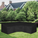 Easy-Going Patio V-Shaped Sectional Sofa Cover, Waterproof Outdoor Sectional Cover,Heavy Duty Garden Furniture Cover with Air Vent 89" L (on Each Side) x 33.5" D x 31" H, Black Easy-Going