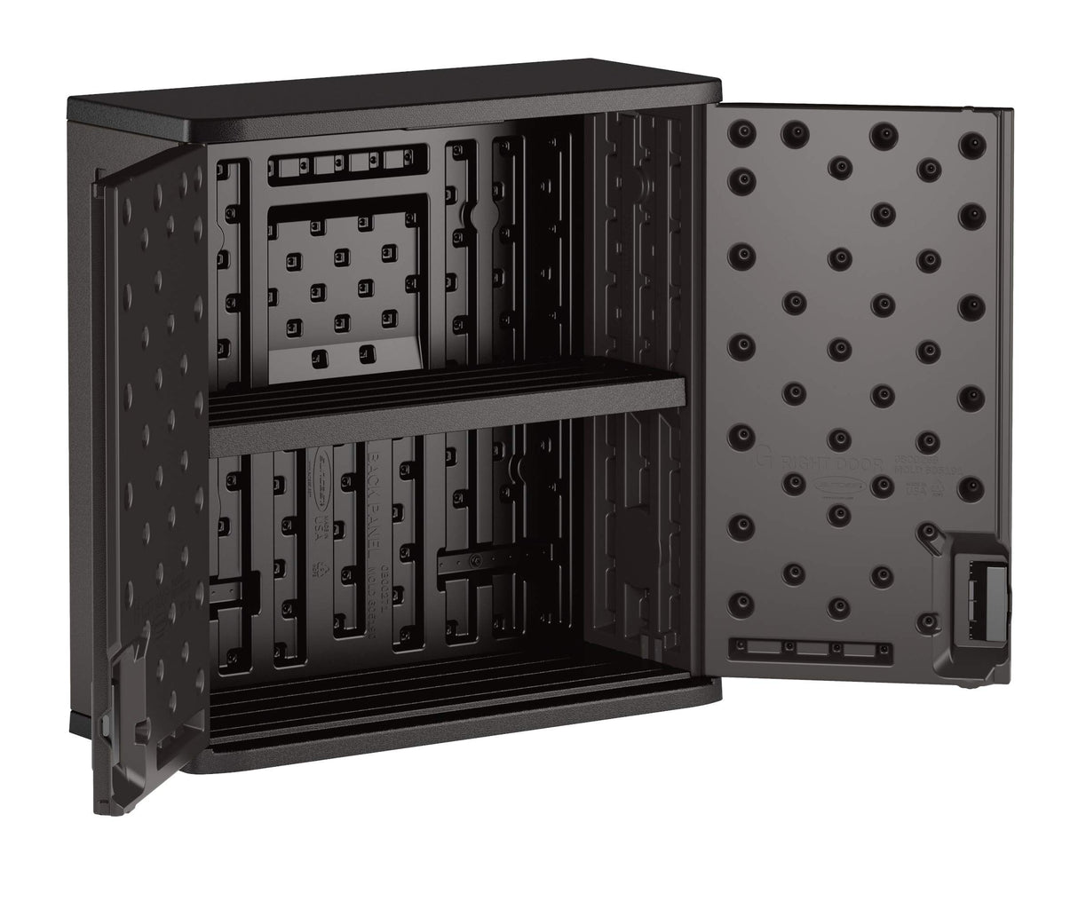 Suncast Commercial Wall Cabinet Blow Molded, Dark Gray Suncast Commercial