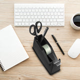 Heat Tape Dispenser, Masking Tape Dispenser, Holder Fits 1" and 3" Core, 6.8 x 2.2 x 3.4 Inch, Desktop Tape Dispenser, Heat Tape for Sublimation(Black) AWEI AZHI