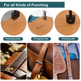 Soiiw Leather Hole Puncher Hand Punching Machine Heavy Duty Manual Press Puncher Punch Tools for DIY Leather Craft Punching Holes with 1.5-13mm Clamping Chuck Soiiw