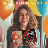 Funwares ImPuzzable Insanely Impossible Puzzle: Clear Acrylic Jigsaw Puzzle for Adults, Every Piece Unique, False Edges, False Corners, Hardest Puzzle for Adults, White Elephant Gift! 200 Piece Puzzle Funwares