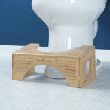 Squatty Potty The Original Toilet Stool - Bamboo Flip, 7" and 9" Adjustable Heights, Brown - Improve Bathroom Posture and Comfort Squatty Potty