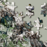 Owl Bird Puzzles for Adults, Animal Art Jigsaw Puzzles 1000 Pieces, Fantasy Forest Painting Puzzle BBOLDIN