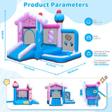 TOAOB Inflatable Bounce House - 8-in-1 Bouncer House for Kids Ages 3-6, Indoor & Outdoor Bouncy Jumping Castle Slide with Blower for Backyard Birthday Party TOAOB