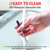 ThermoPro TempSpike 500FT Wireless Meat Thermometer, Bluetooth Meat Thermometer Wireless for Turkey Beef Lamb, Meat Thermometer Digital Wireless for Rotisserie Sous Vide BBQ Oven Smoker Thermometer ThermoPro