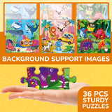 QUOKKA Magnetic Puzzles for Kids 4-6 - 36 Pieces Sudoku Puzzles Games for Kids Ages 3-5 - Animal Car Activities Toy for Boys and Girls 2-4 yo - Learning Magnet for Road Trip QUOKKA