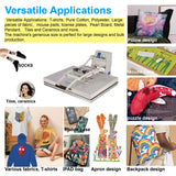 ZJBFXY88 24x32 Large Format Manual Heat Press Machine, Single Platen, Double Pressure Rods, 110V, 4500W (No Plug) (Grey, 24 x 32'' (60 x 80cm)) ZJBFXY88