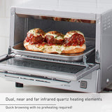 Panasonic Toaster Oven FlashXpress with Double Infrared Heating and Removable 9 Inner Baking Tray, 1300W, 12 x 13 x 10.25 inches, Silver Panasonic