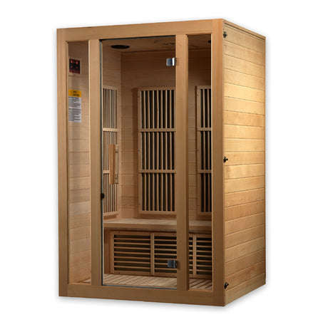 Maxxus Saunas Seattle 2-Person Low EMF (Under 8 MG) FAR Infrared Sauna, Curb Side Delivery 2024 Model MX-J206-01 DYNAMIC SAUNAS