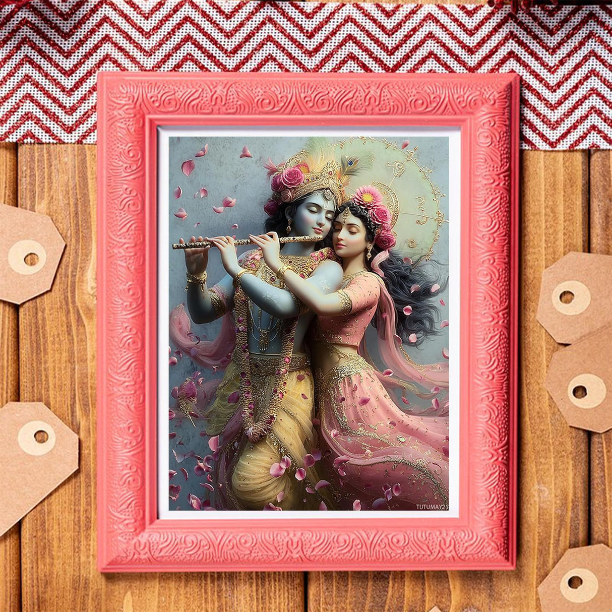 TUTUMAY21 Hindu God Diamond Painting Kits for Adults Beginners, Culture Diamondss Art Kit DIY Full Round Drill Dot Gem Art Kits for Adult Home Wall Decor 12x16 inch TUTUMAY21