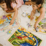 Melissa & Doug Jigsaw Puzzle Bundle (Dinosaur,Safari and Ocean) - Animal Puzzles, Wooden Jigsaw Puzzles For Kids Ages 3+ Melissa & Doug
